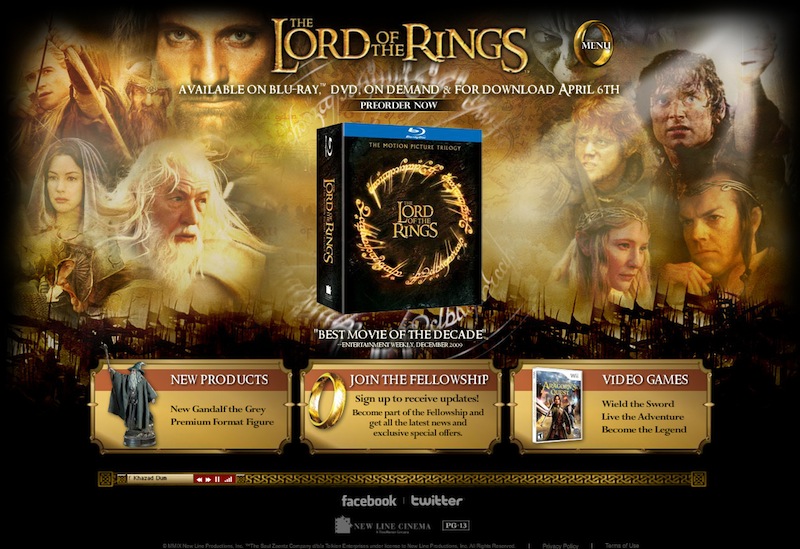 Where can I watch The Lord of the Rings films online?