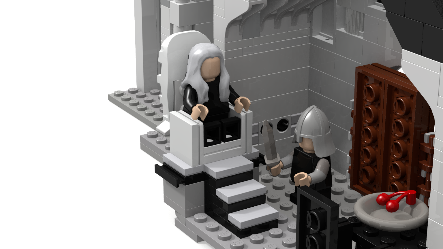 Minas Tirith Hall of the King MOC by soffer : r/lego