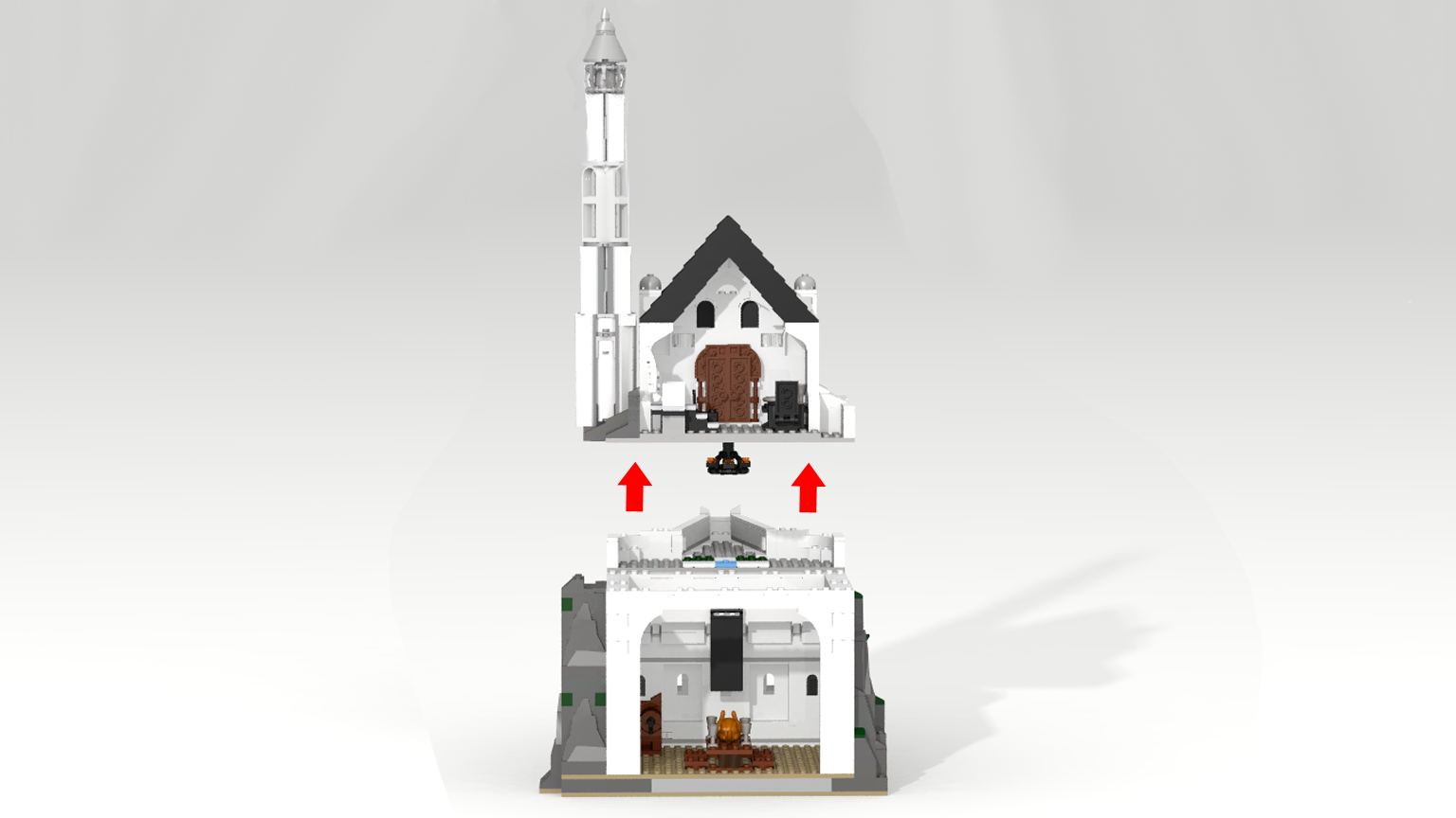 Brickvention 2018: Massive LEGO Minas Tirith 