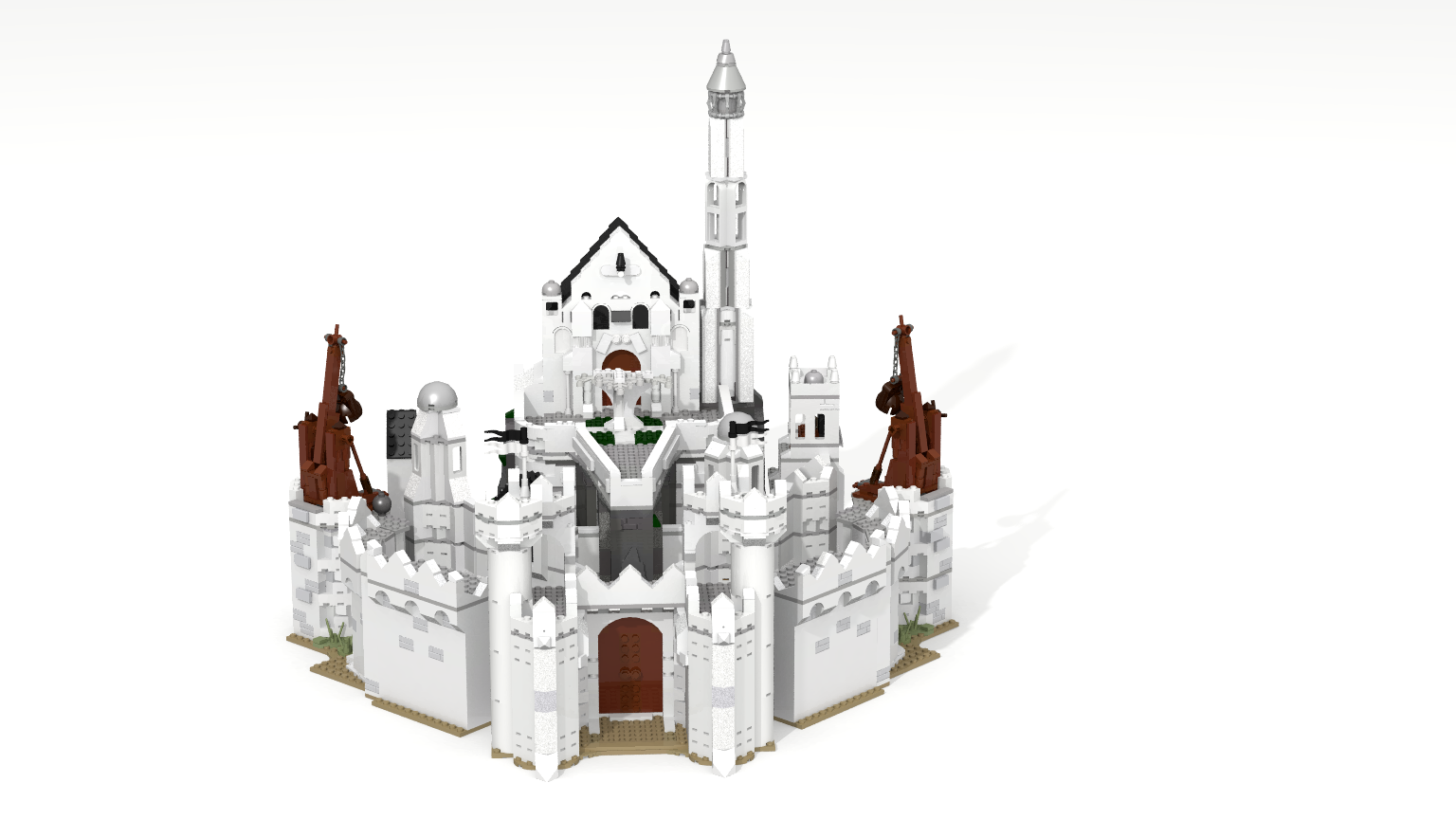 Minas Tirith  Lego architecture, Lego star wars, Lego