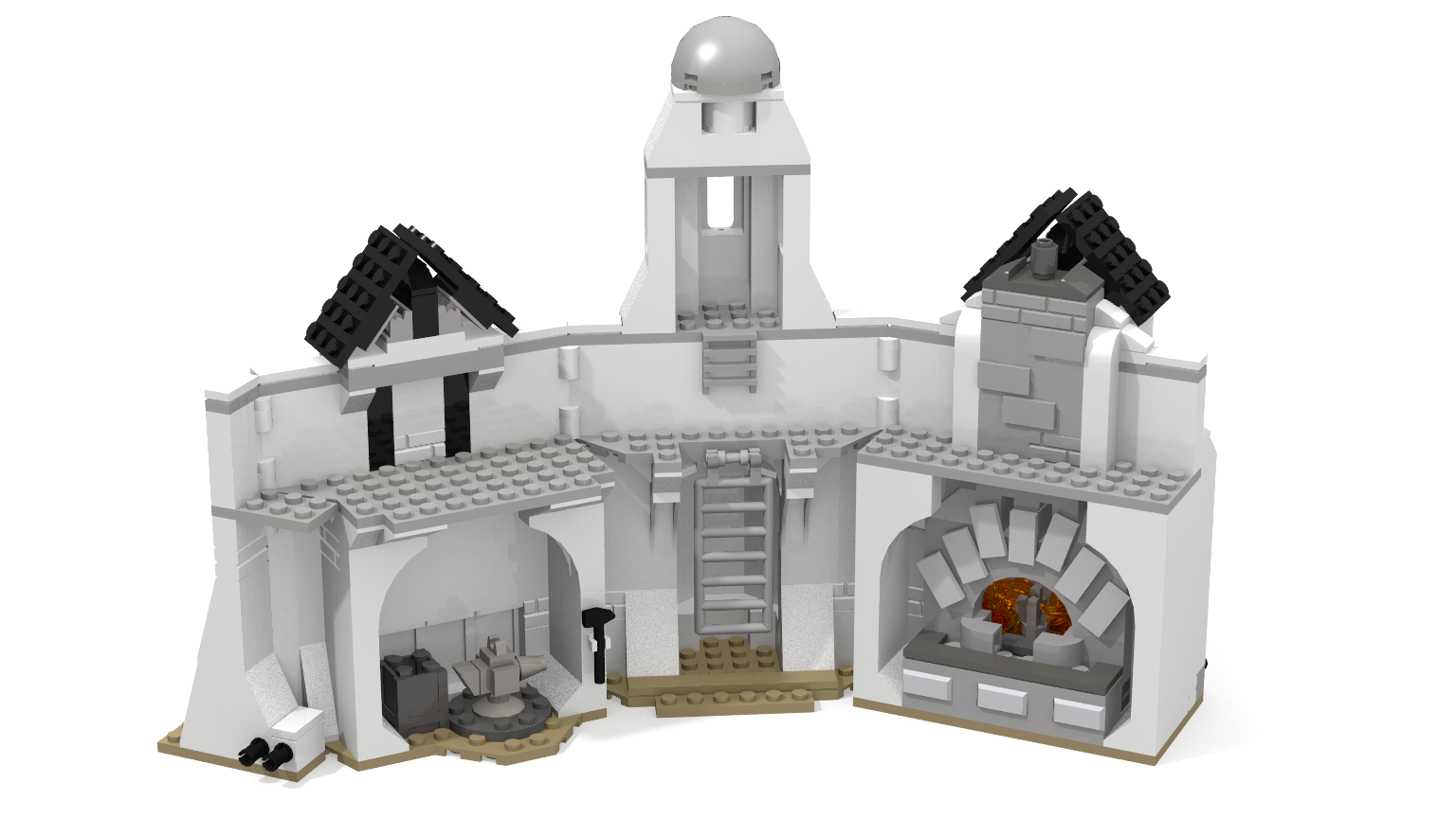 Minas Tirith  Lego architecture, Lego worlds, Lego room