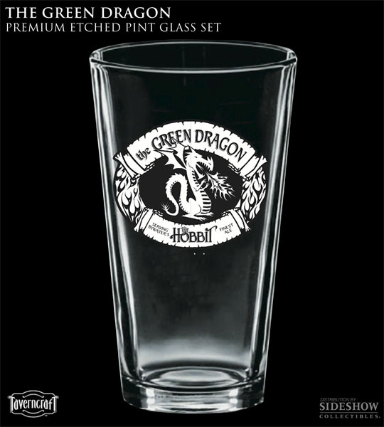 The Green Dragon Pint Glass Set