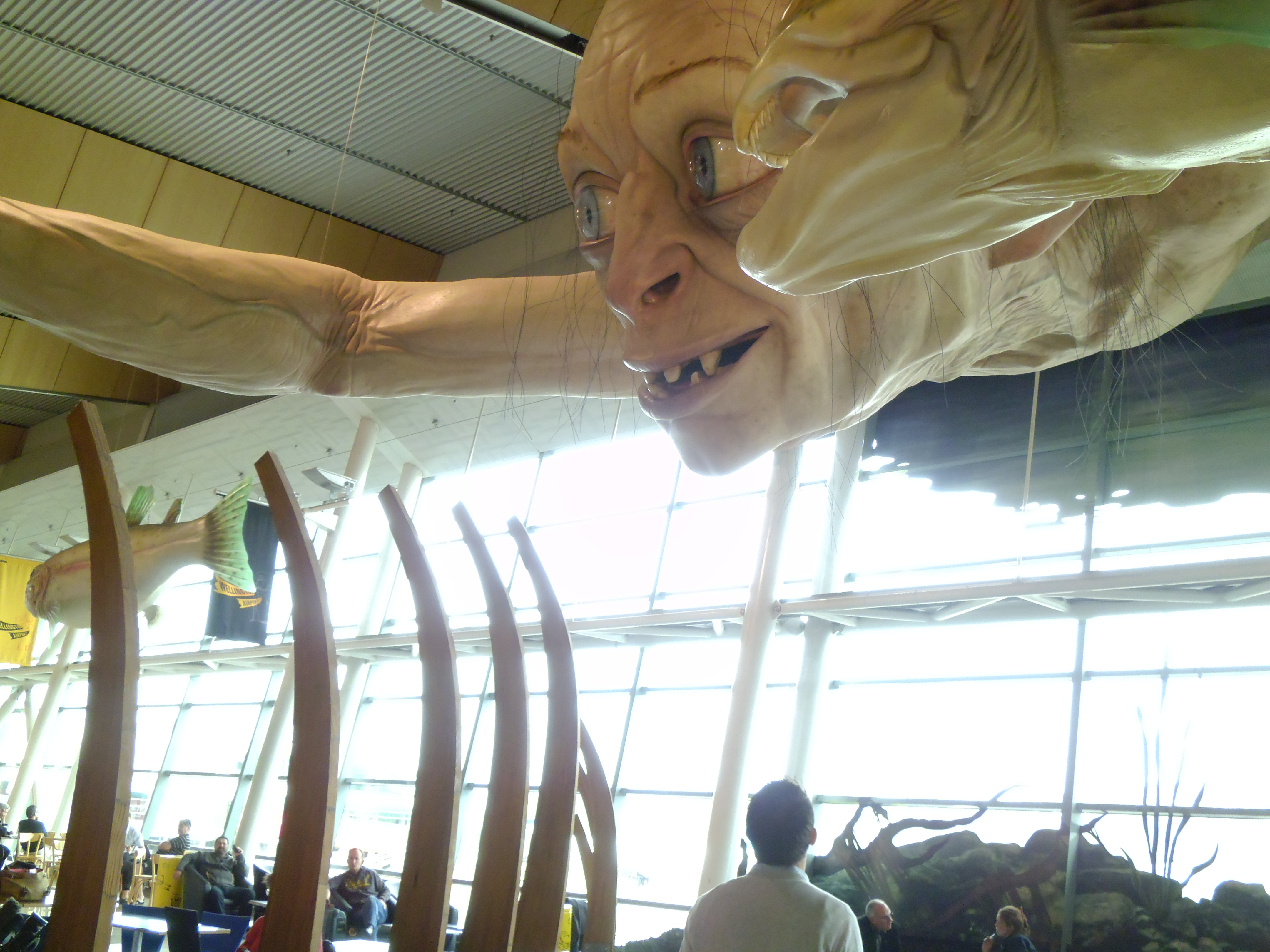 Lord of the Rings' comes to life with a Gollum statue at Wellington  International Airport 