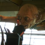 Richard Taylor at Wellington Airport, thanking the team who made Gollum
