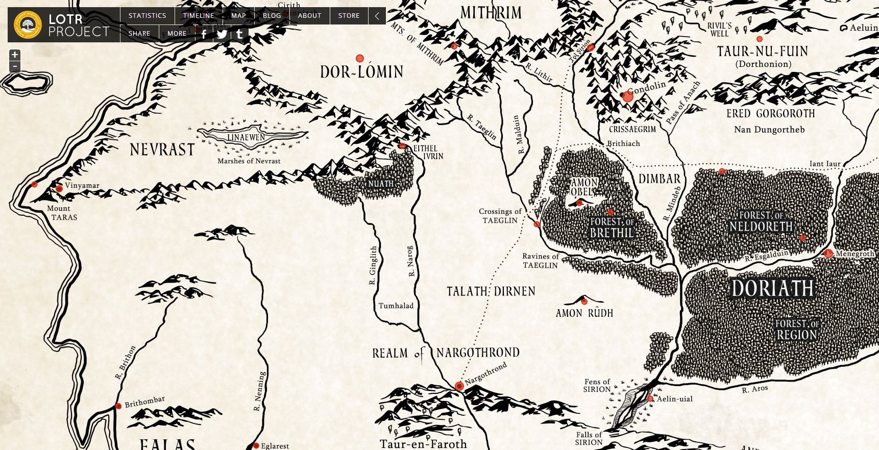 Gemakkelijk Oprichter heel fijn Explore this great interactive map of lost Beleriand