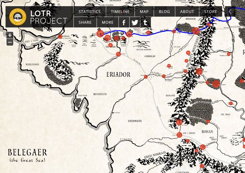 middle earth map lord of the rings