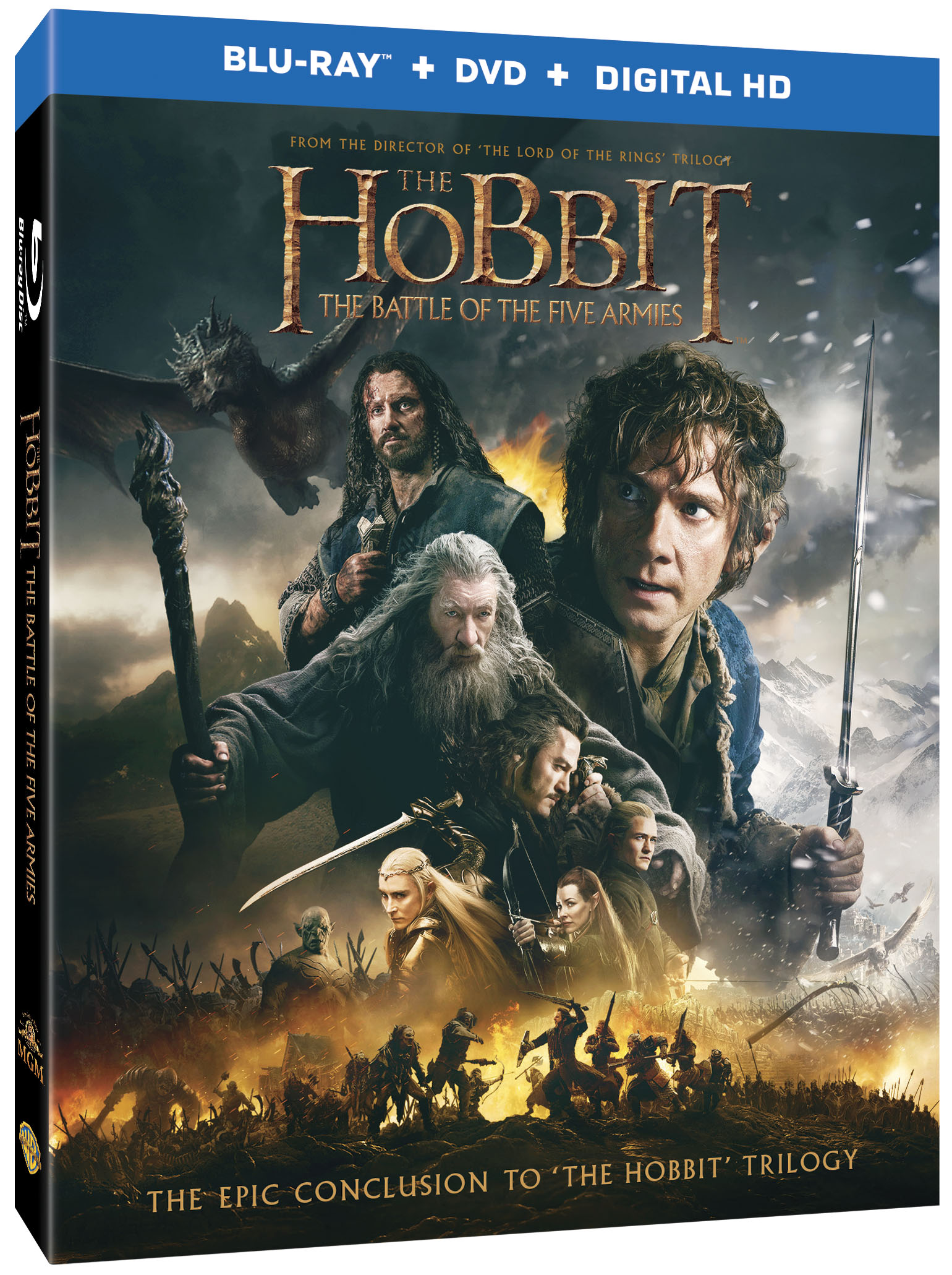 The Hobbit: The Battle of the Five Armies DVD/Blu-ray ...