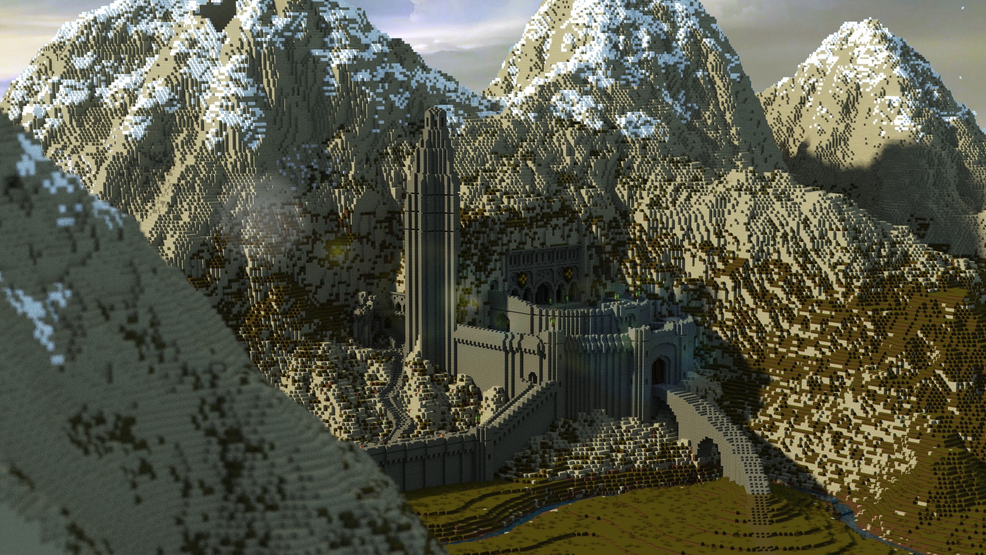 Minecraft Middle Earth Build