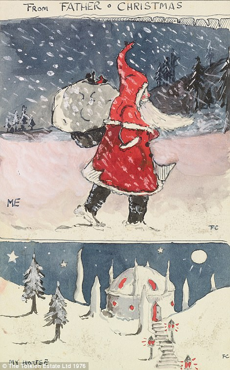 Father Christmas assures young John Tolkien that all is well at the North Pole