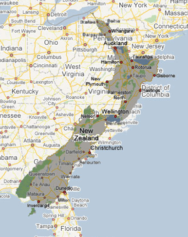 Aotearoa tucks in nicely east of the Adirondacks