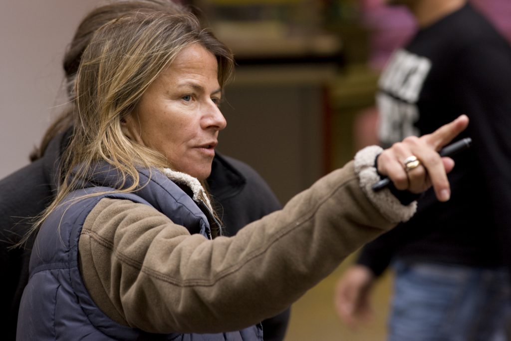 Director Charlotte Brändström, at work on a set.