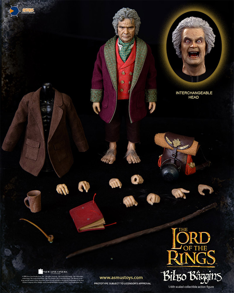 The Lord Of The Rings: Gollum Lord of the Rings 1/6 Action Figure by Asmus  Collectible Toys
