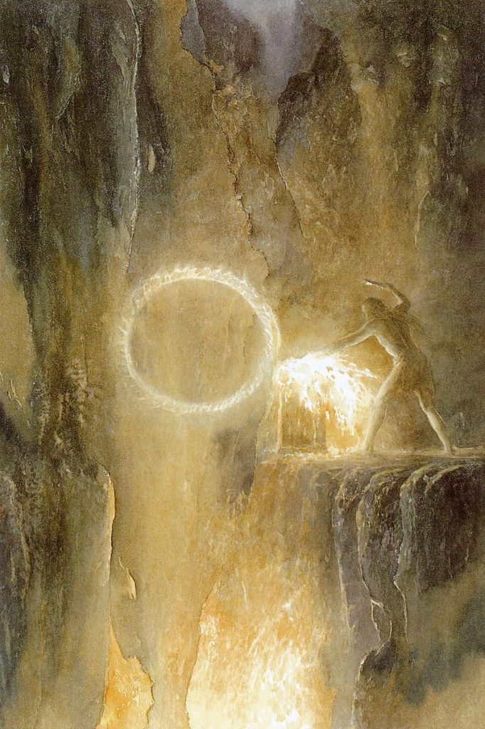 Sauron Forges The One Ring - Alan Lee