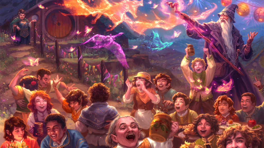 Mansion Pløje indgang EXCLUSIVE: Bilbo's Birthday artwork reveal from new LOTR: Tales of  Middle-earth MTG card game