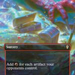 Dragon's Desire, a red sorcery card: add red mana for each artifact your opponents control.